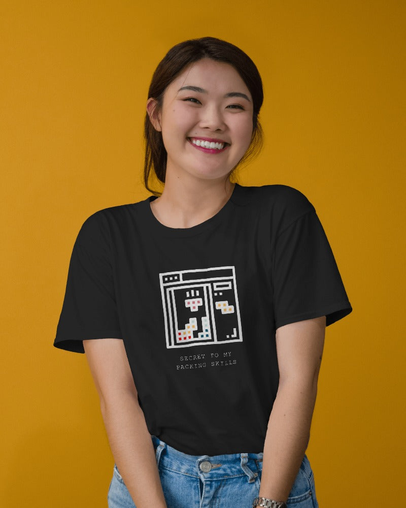 Tetris - Unisex Multicolor Printed T-shirt