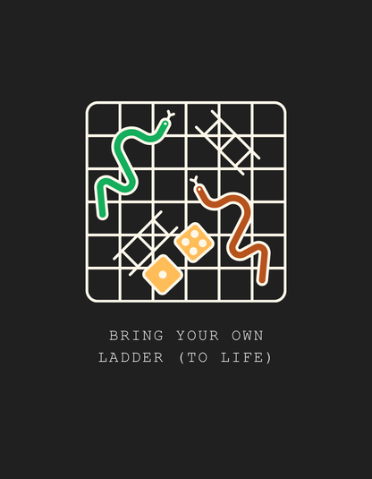 Snakes & Ladders - Unisex Multicolor Printed T-shirt