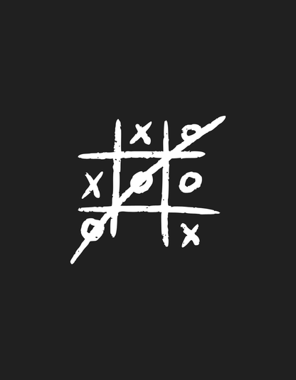 Tic Tac Toe - Unisex Multicolor Printed T-shirt