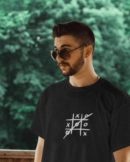 Tic Tac Toe - Unisex Multicolor Printed T-shirt