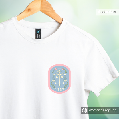 Libra - Women's White Crop Top