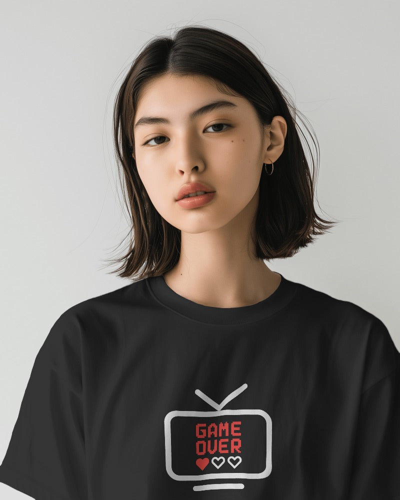 Game Over - Unisex Multicolor Printed T-shirt