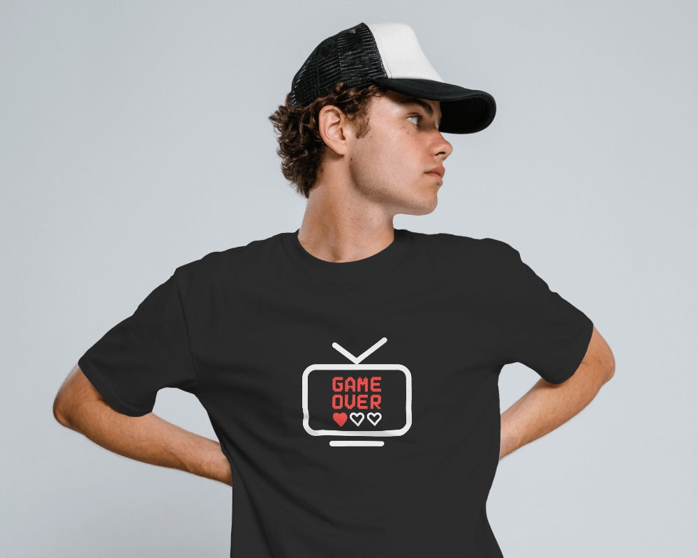 Game Over - Unisex Multicolor Printed T-shirt