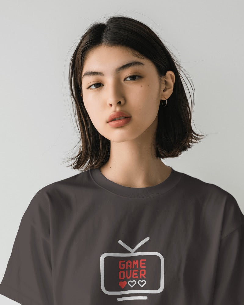 Game Over - Unisex Multicolor Printed T-shirt