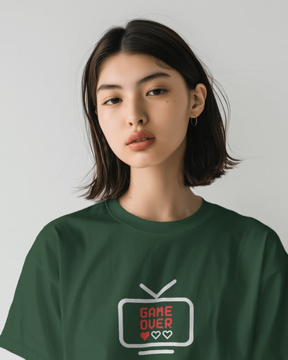 Game Over - Unisex Multicolor Printed T-shirt