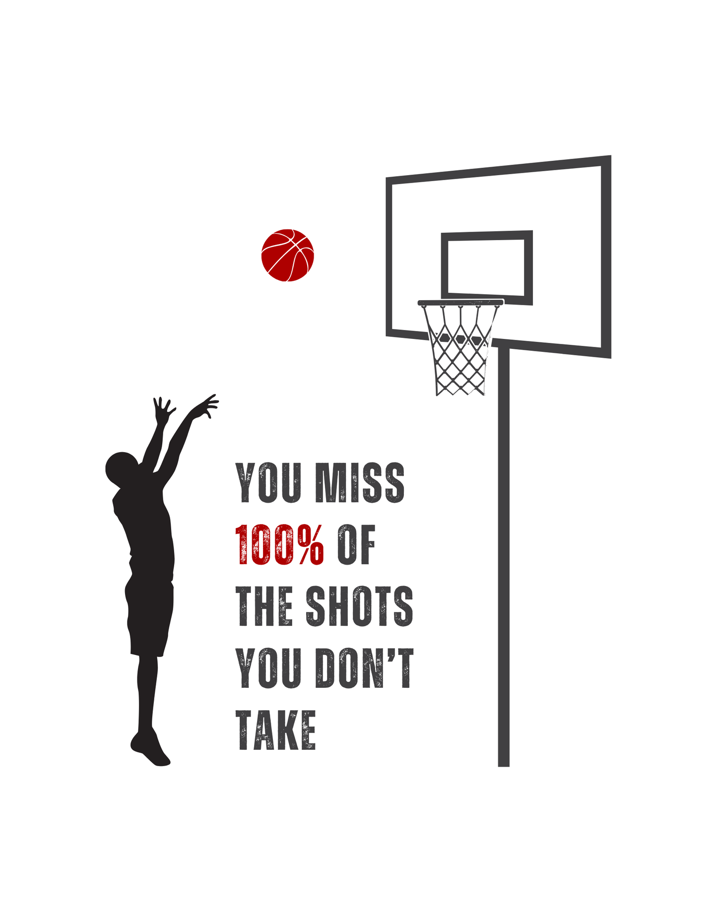 Shots you don't take - Unisex White Printed T-shirt