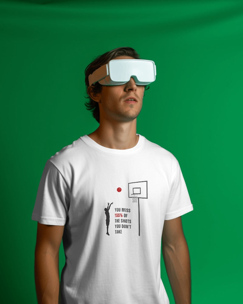 Shots you don't take - Unisex White Printed T-shirt