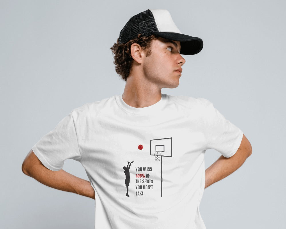 Shots you don't take - Unisex White Printed T-shirt