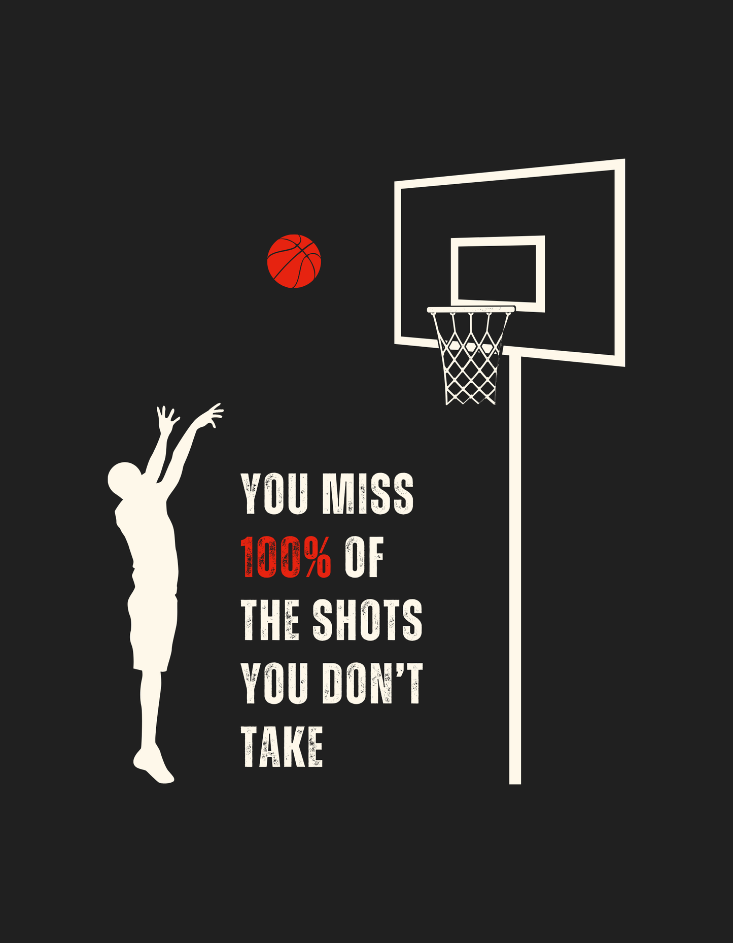 Shots you don't take - Unisex Multicolor Printed T-shirt