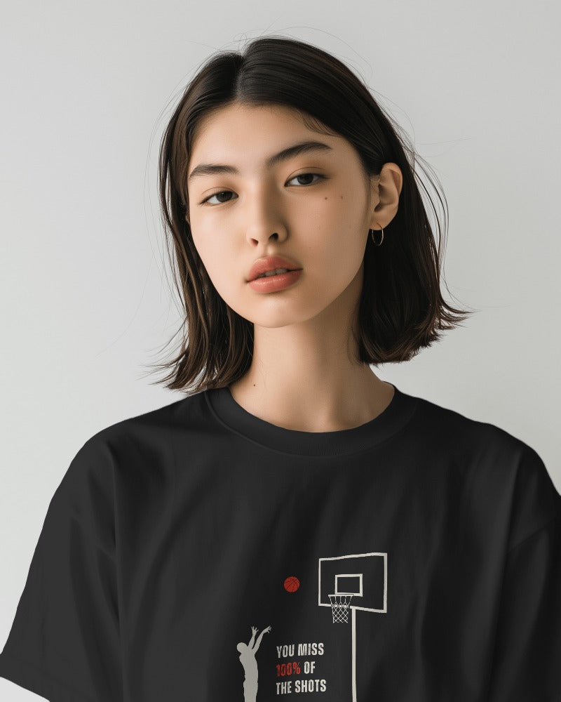 Shots you don't take - Unisex Multicolor Printed T-shirt