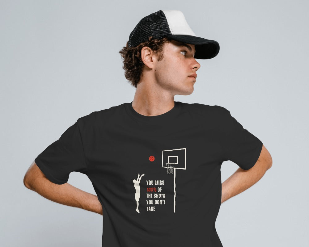 Shots you don't take - Unisex Multicolor Printed T-shirt