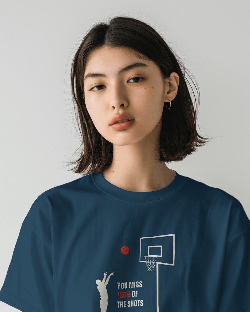 Shots you don't take - Unisex Multicolor Printed T-shirt
