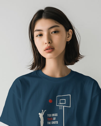 Shots you don't take - Unisex Multicolor Printed T-shirt