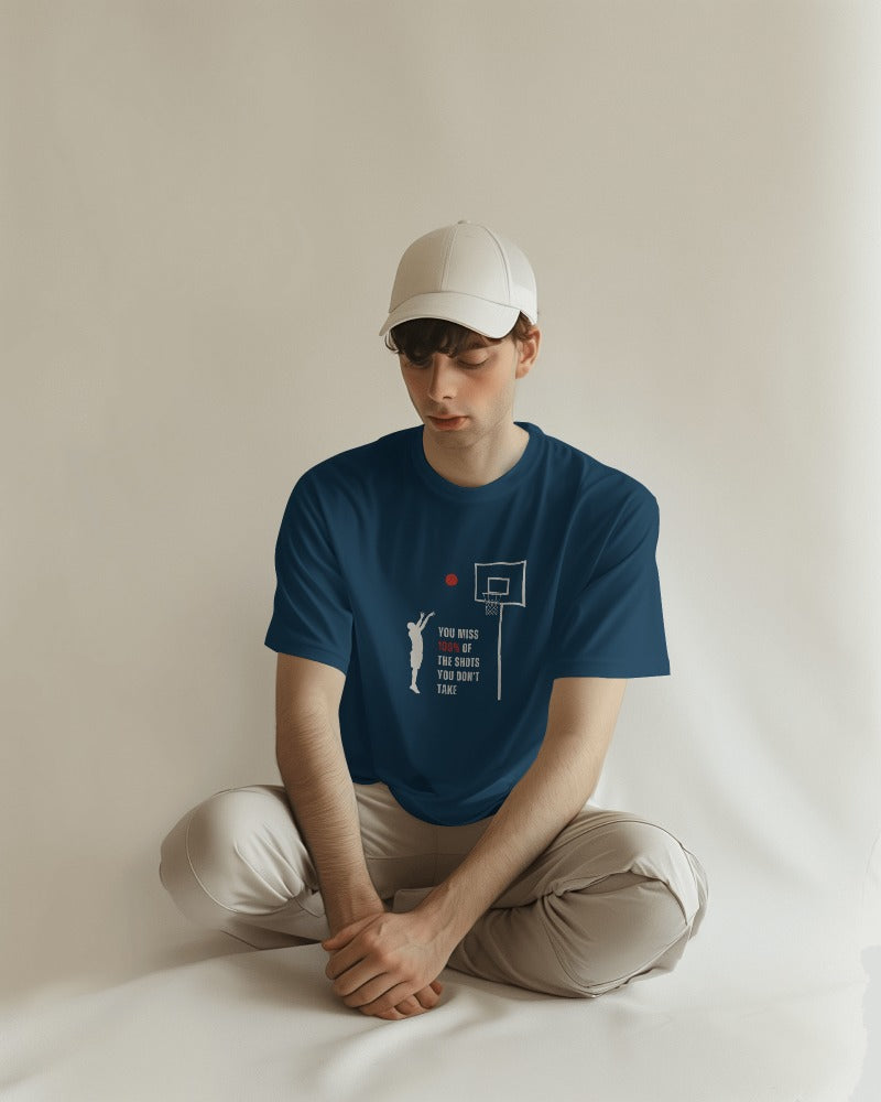 Shots you don't take - Unisex Multicolor Printed T-shirt