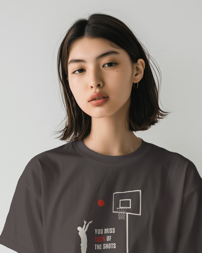 Shots you don't take - Unisex Multicolor Printed T-shirt