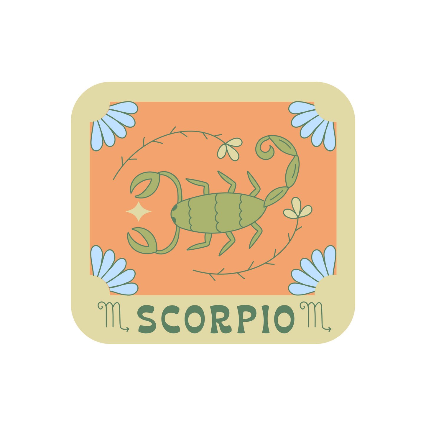 Scorpio - Women's White Crop Top
