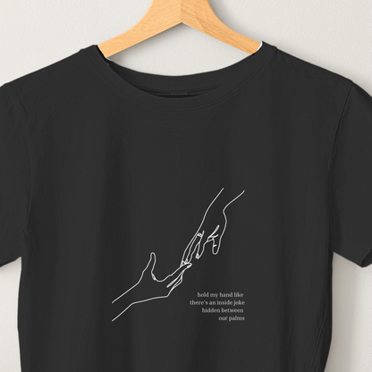 Our Hands - Unisex Black Printed T-shirt