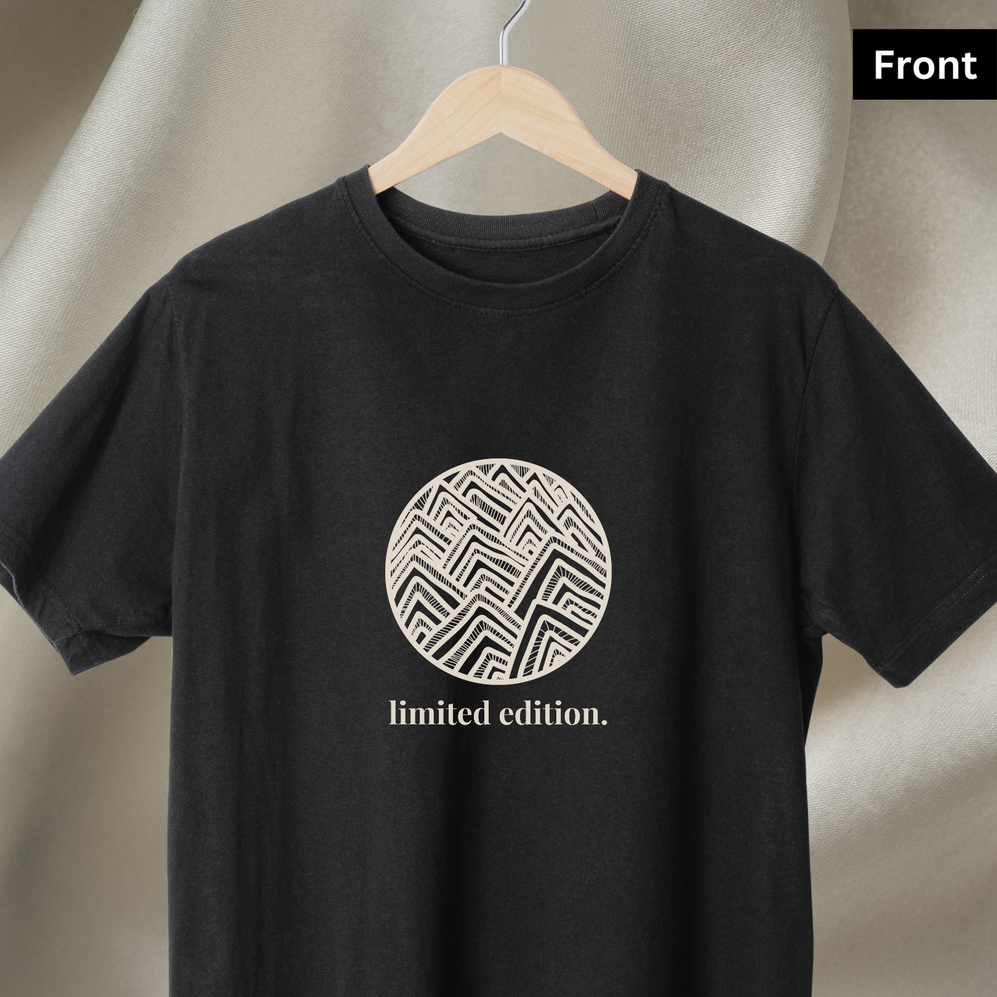 Limited edition - Unisex Black Printed T-shirt