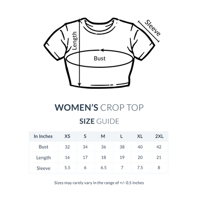 Amalfi - Women's White Printed Crop Top