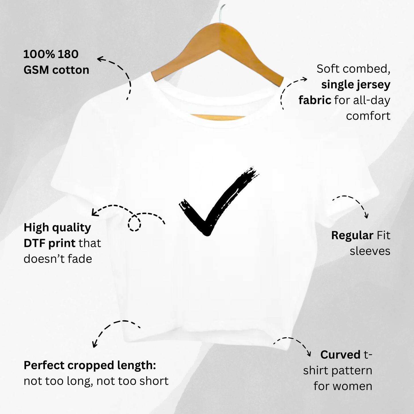 Capricorn - Women's White Crop Top
