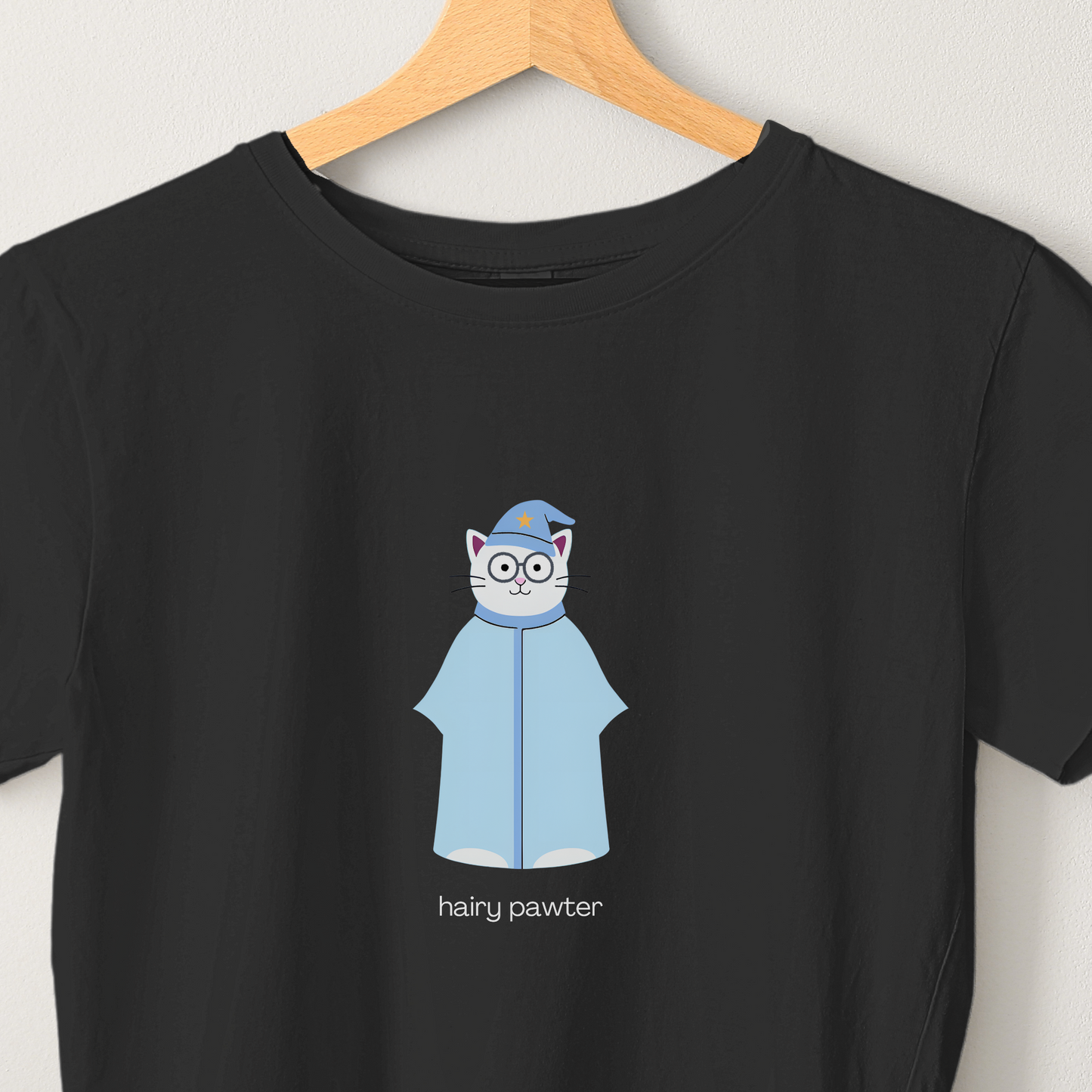 Hairy Pawter - Unisex Black Printed T-shirt