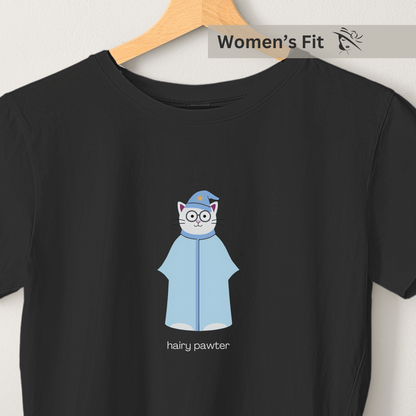 Hairy Pawter - Women's Black Printed T-shirt