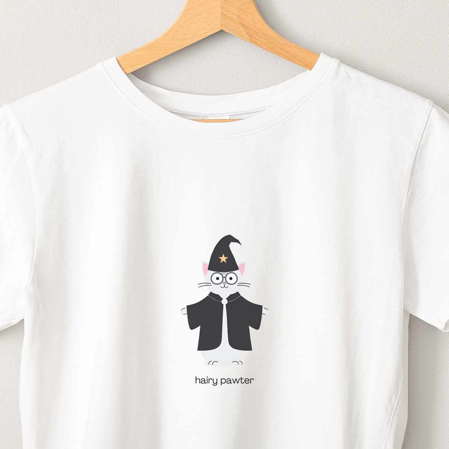 Hairy Pawter - Unisex White Printed T-shirt