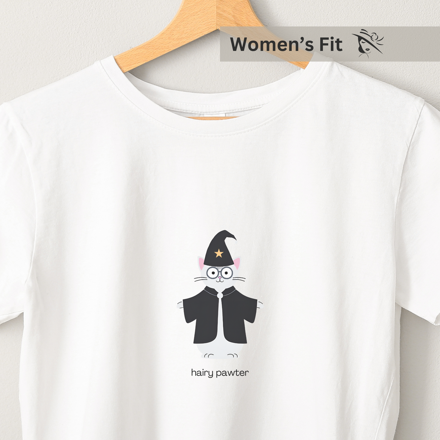 Hairy Pawter - Women's White Printed T-shirt