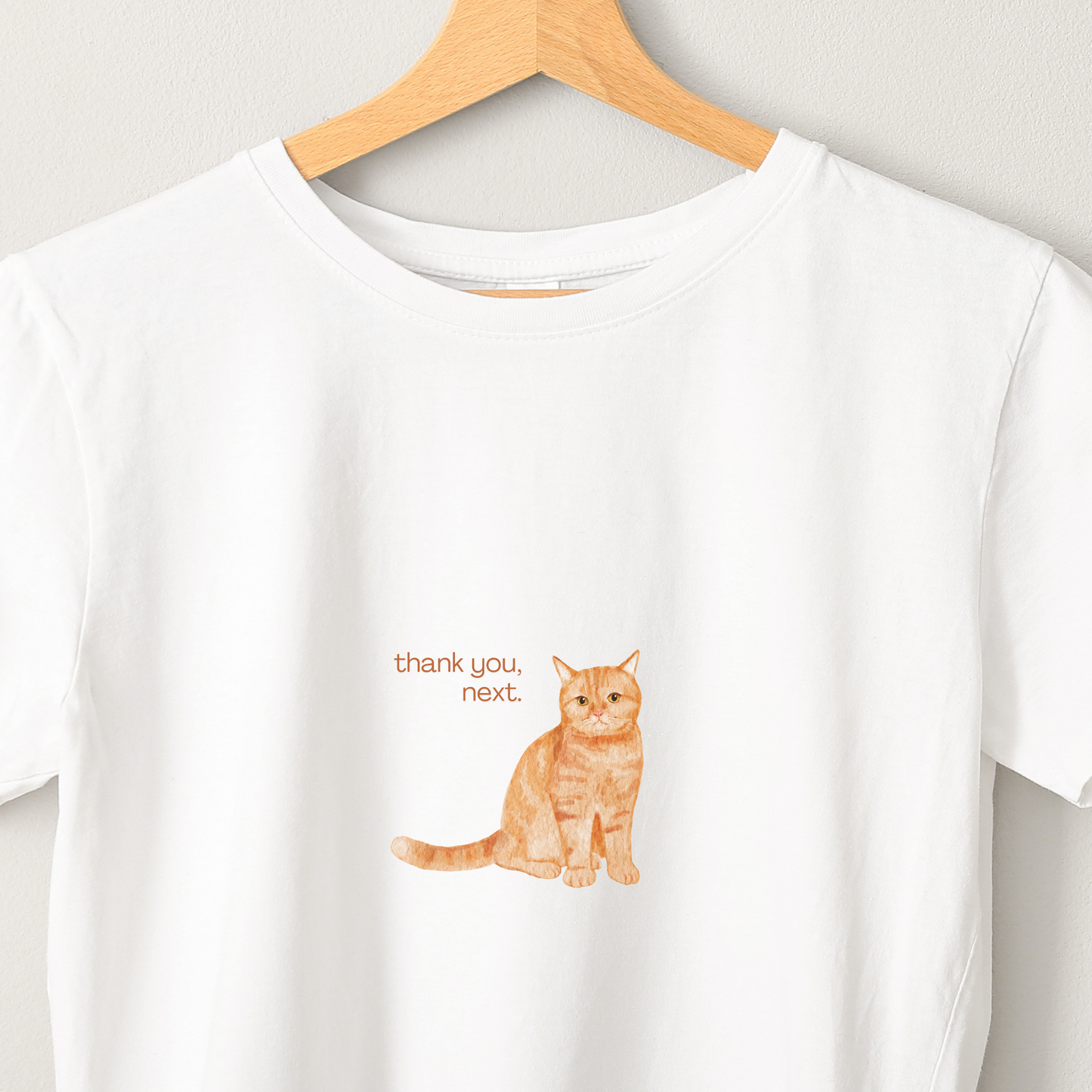 Judgemental Cat - Unisex White Printed T-shirt