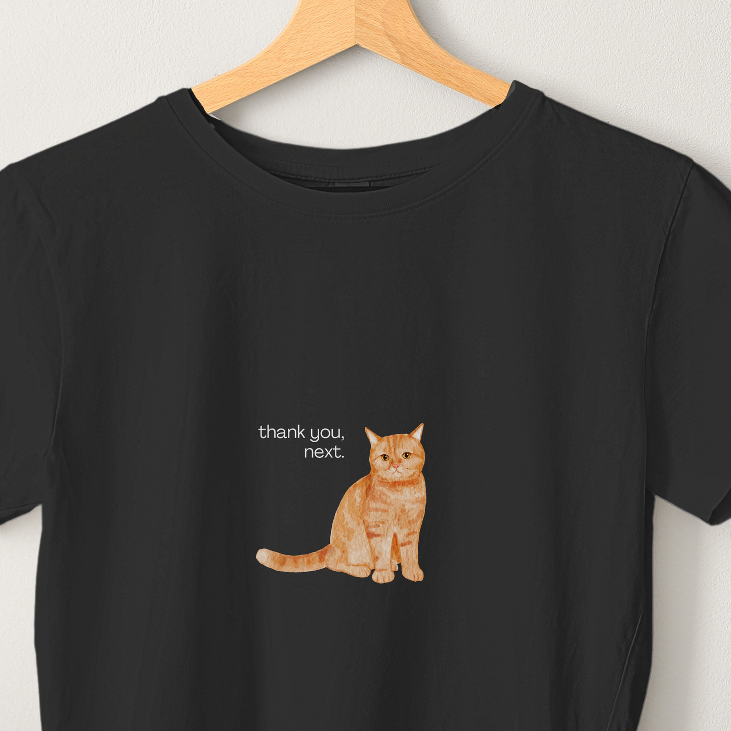 Judgemental Cat - Unisex Black Printed T-shirt