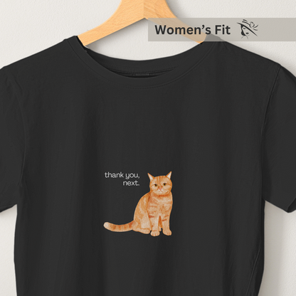 Judgemental Cat - Women's Black Printed T-shirt
