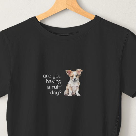 Ruff Day - Unisex Black Printed T-shirt