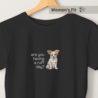 Ruff Day - Women's Black Printed T-shirt