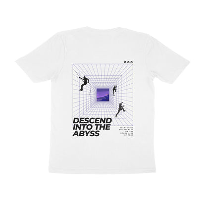 Abyss - Unisex White Printed T-shirt