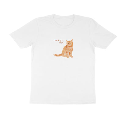 Judgemental Cat - Unisex White Printed T-shirt