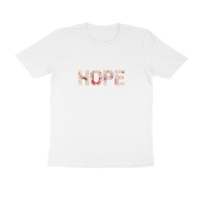 Hope - Unisex White Printed T-shirt