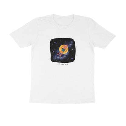 Spaced Out II - Unisex White Printed T-shirt