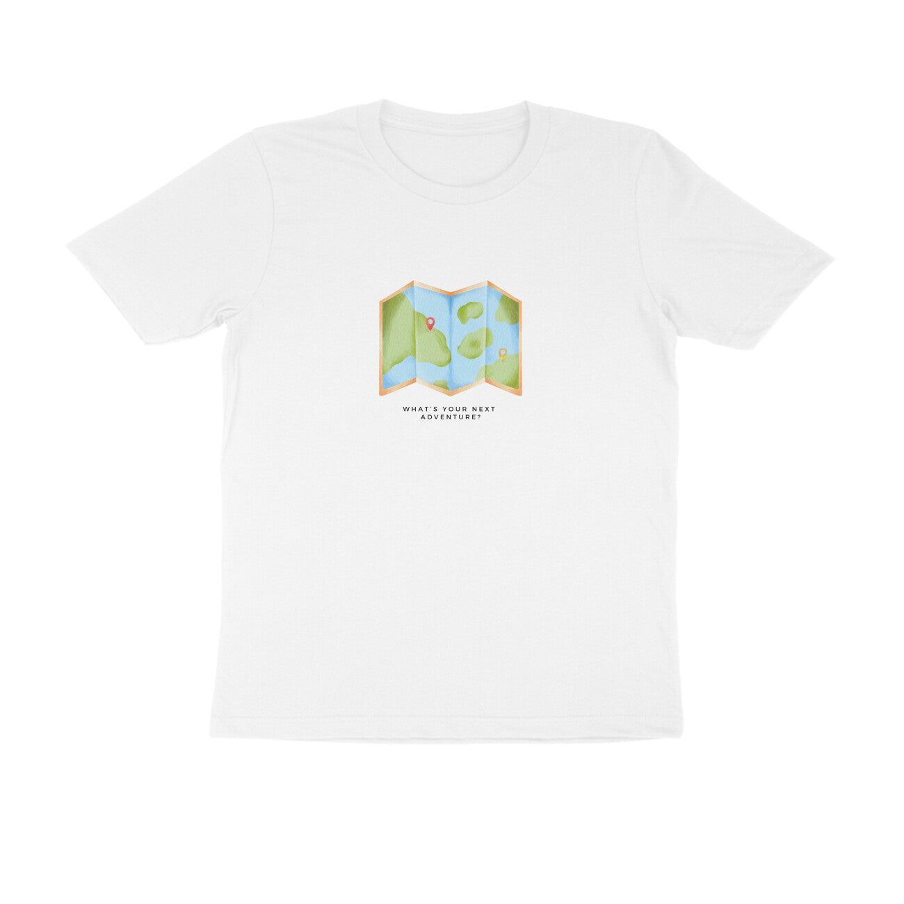 Where next? - Unisex White Printed T-shirt
