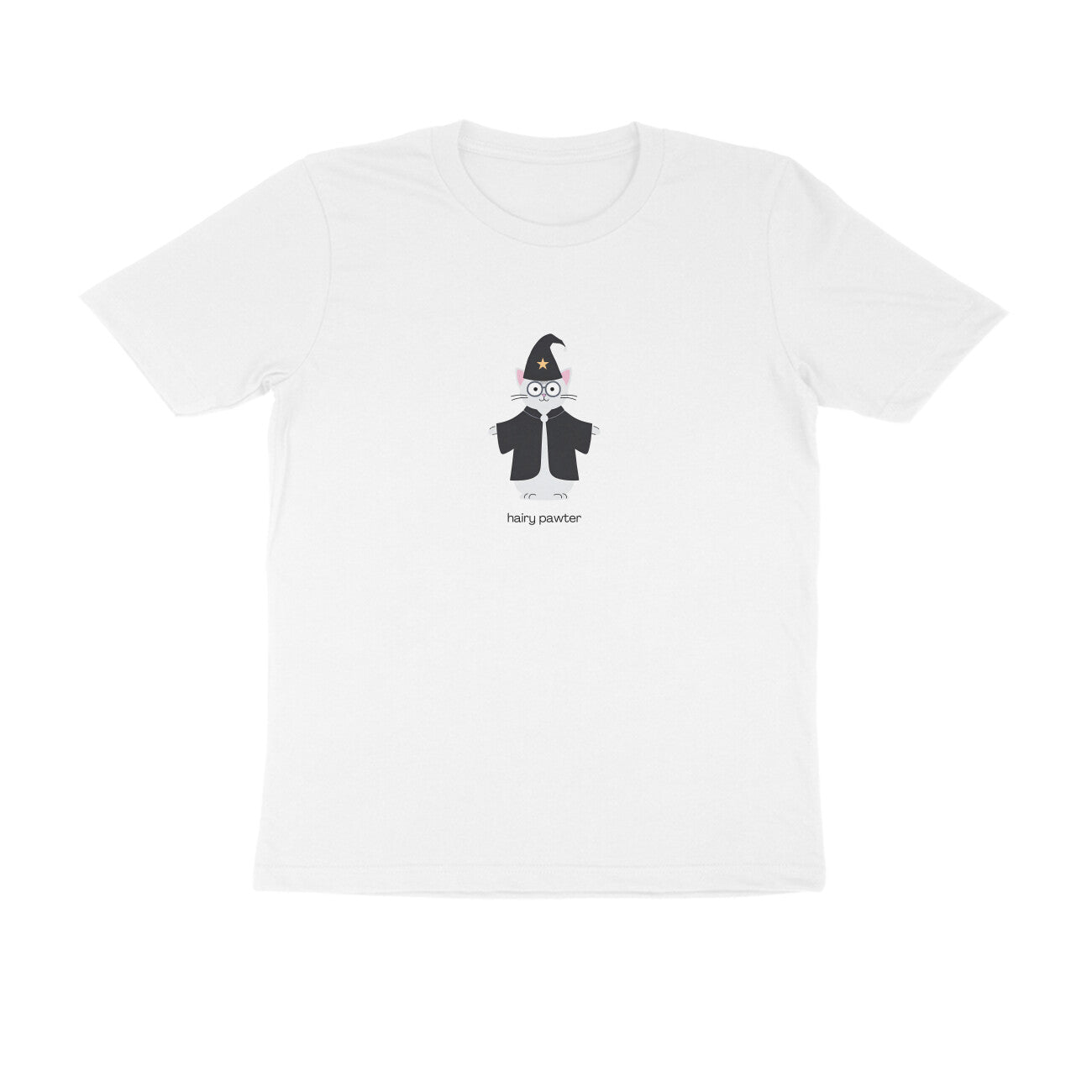 Hairy Pawter - Unisex White Printed T-shirt