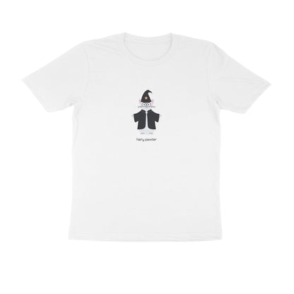Hairy Pawter - Unisex White Printed T-shirt
