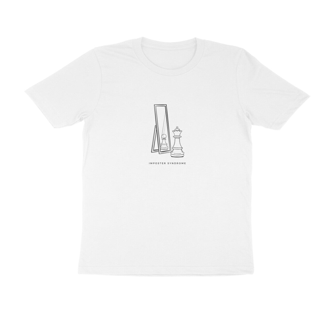 Imposter Syndrome - Unisex White Printed T-shirt