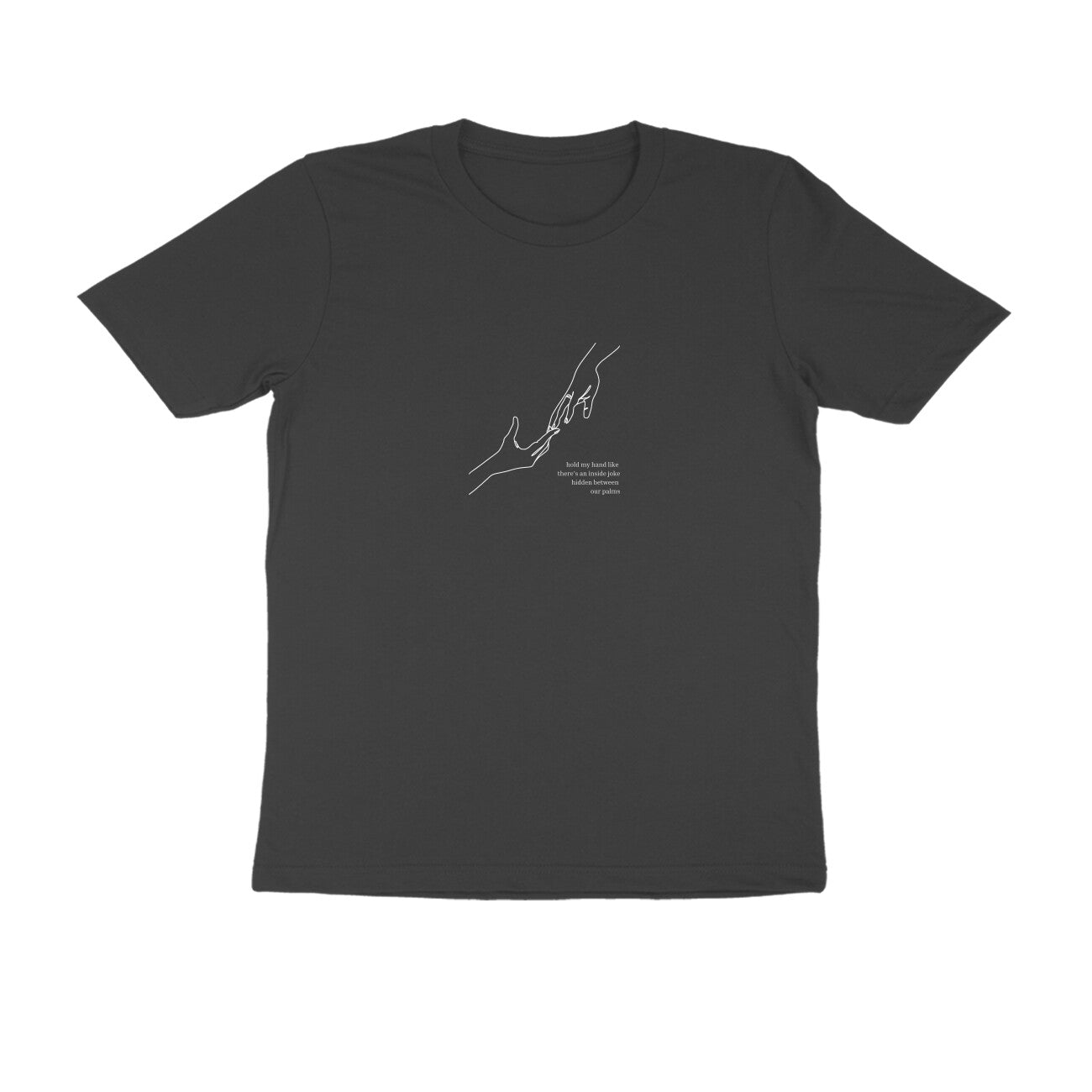 Our Hands - Unisex Black Printed T-shirt