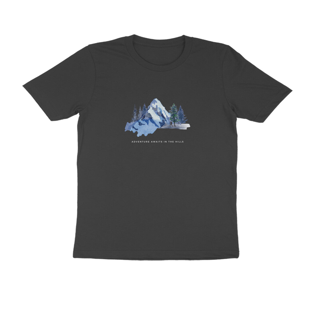 Mountain Adventure - Unisex Black Printed T-shirt