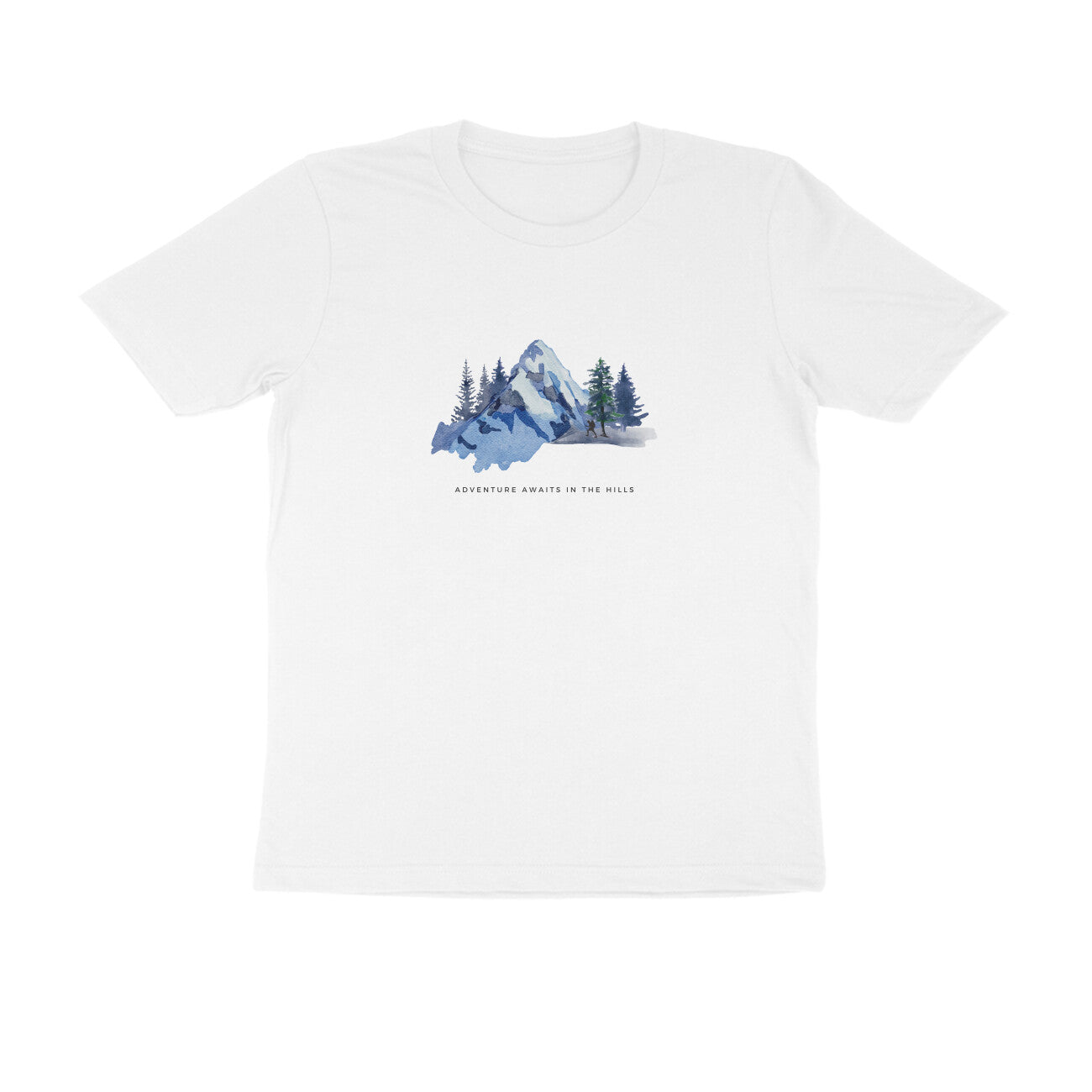 Mountain Adventure - Unisex White Printed T-shirt