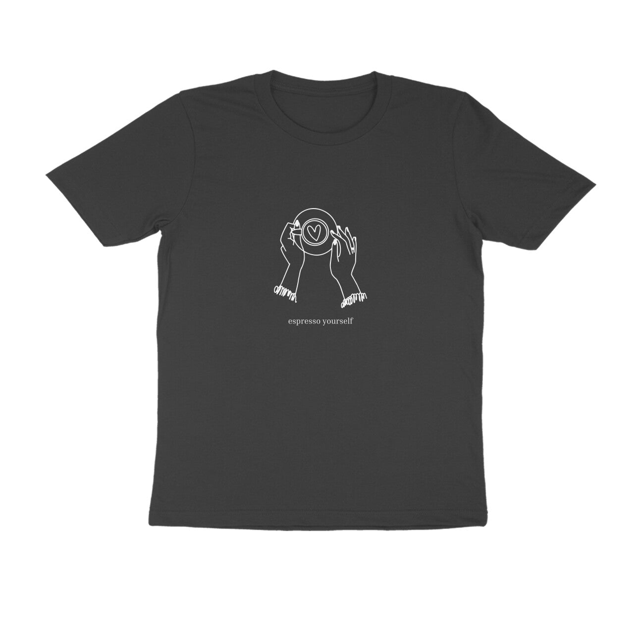 Espresso yourself - Unisex Black Printed T-shirt