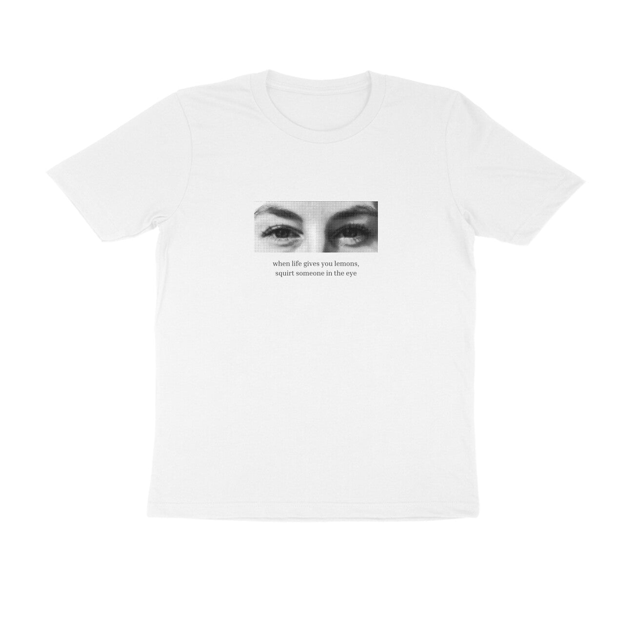 Lemon eyes - Unisex White Printed T-shirt