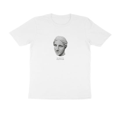 Rage - Unisex White Printed T-shirt