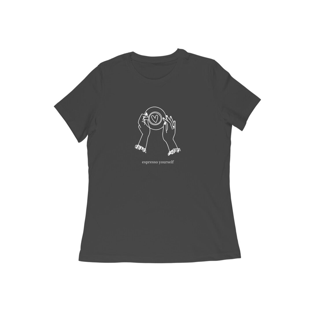 Espresso yourself - Women's Black Printed T-shirt