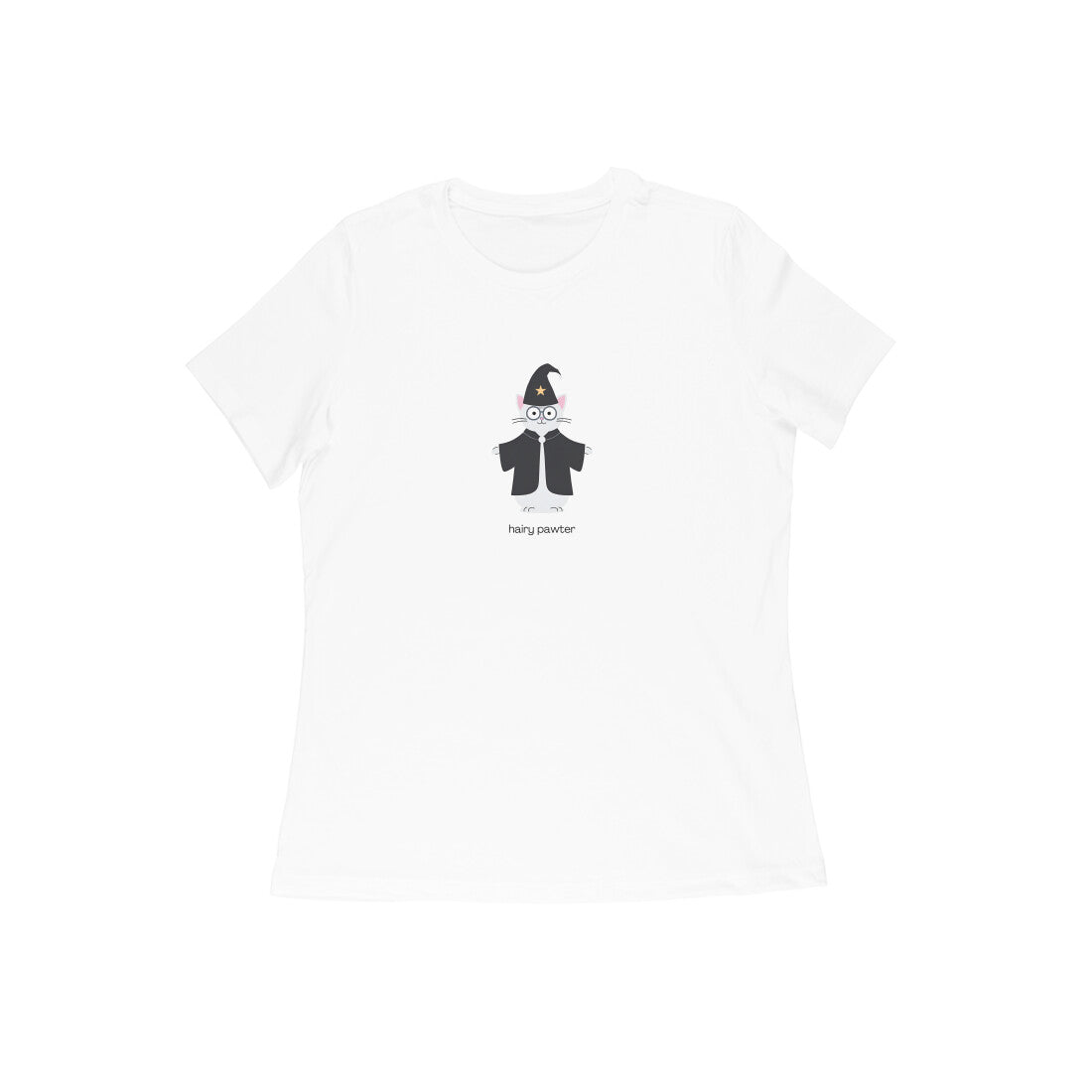 Hairy Pawter - Women's White Printed T-shirt