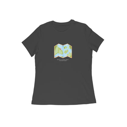 Where Next? - Women's Black Printed T-shirt